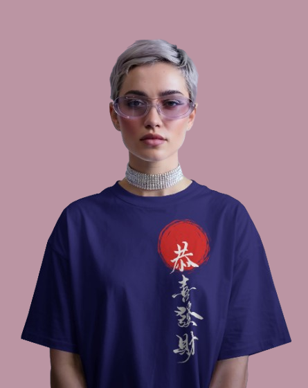 Japanese Design Oversized T-Shirts