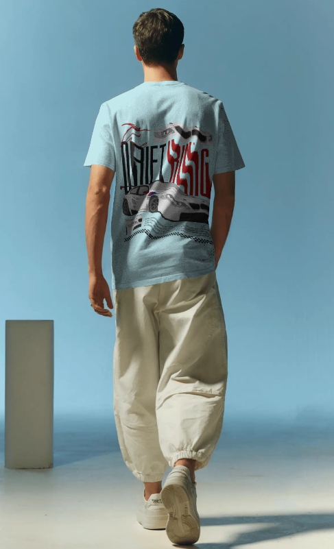 Oversized Car Designed T-Shirt