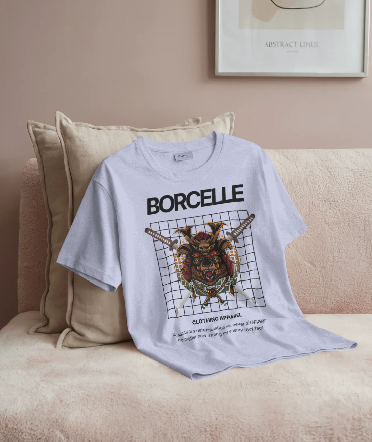 Bear Designed Oversized T-Shirt